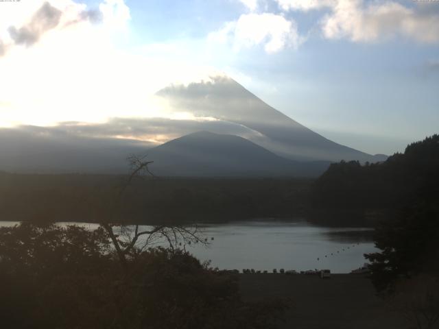 精進湖からの富士山