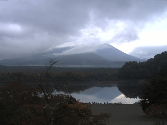 精進湖からの富士山