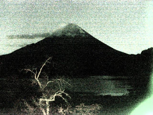 精進湖からの富士山