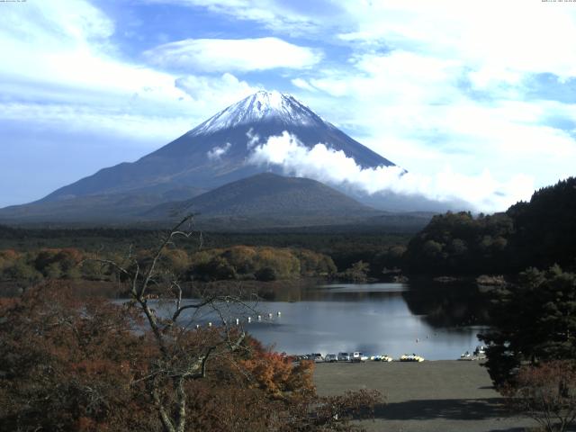 精進湖からの富士山