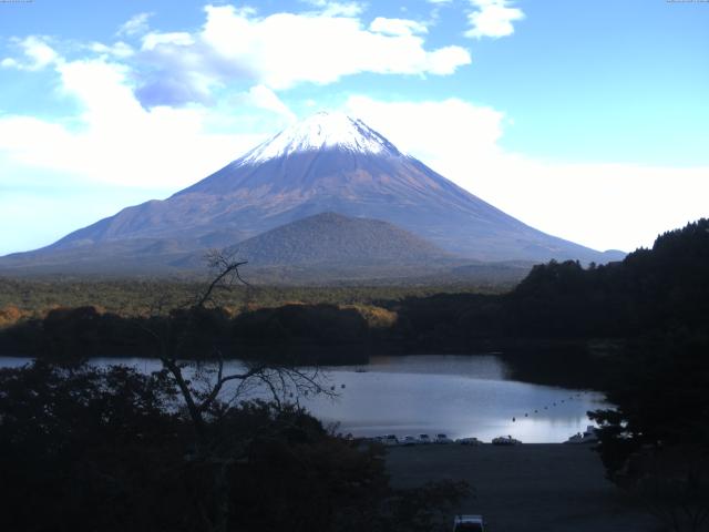 精進湖からの富士山