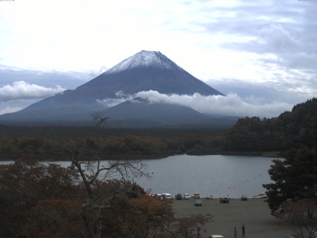 精進湖からの富士山