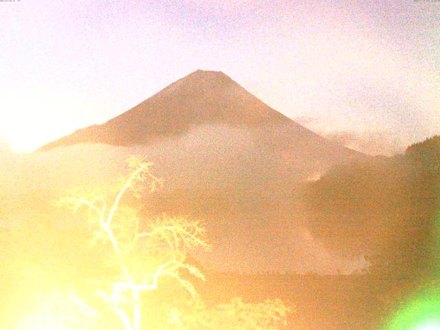 精進湖からの富士山