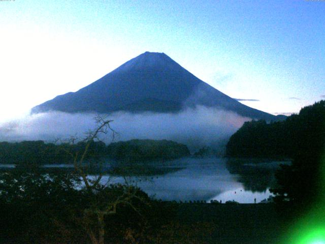 精進湖からの富士山