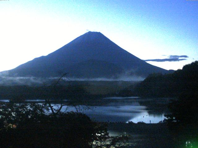 精進湖からの富士山