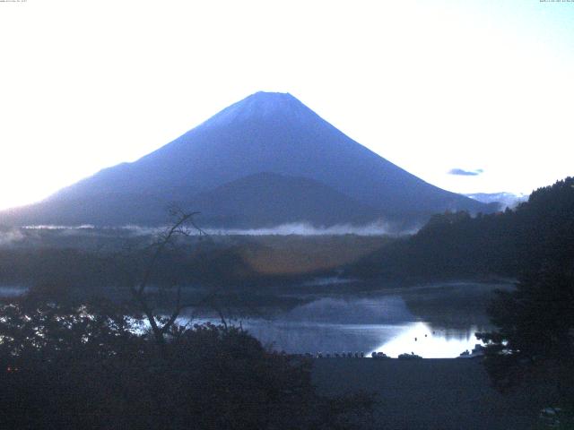 精進湖からの富士山
