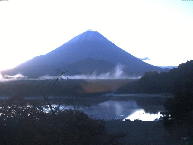 精進湖からの富士山