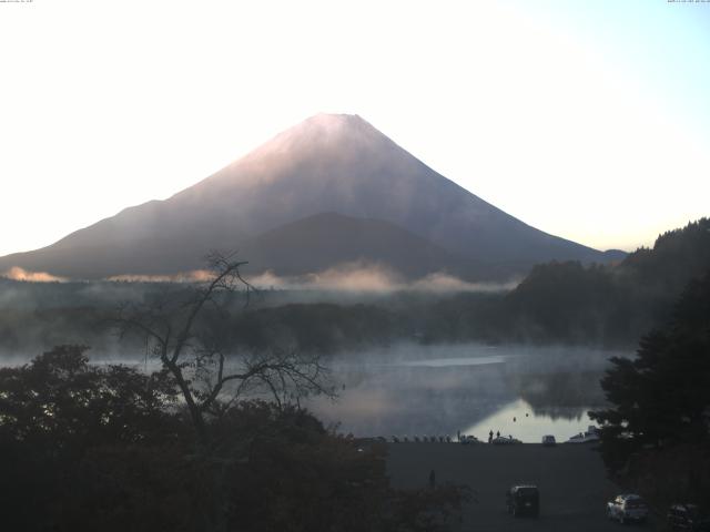 精進湖からの富士山