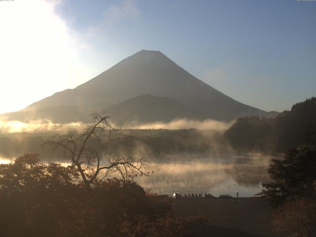 精進湖からの富士山