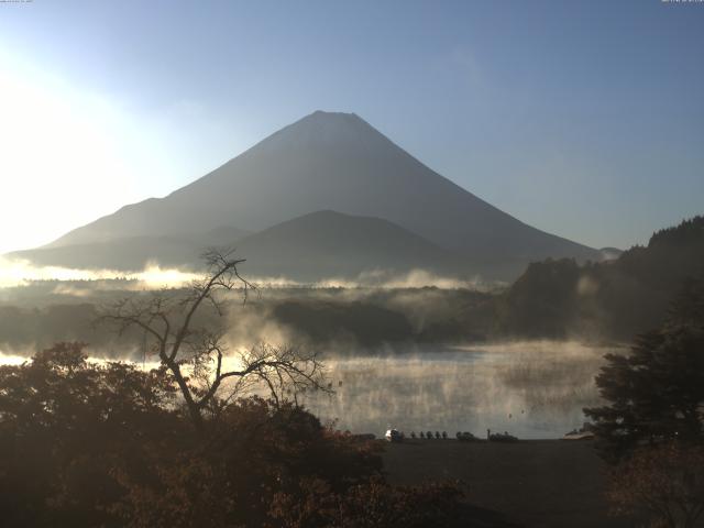 精進湖からの富士山