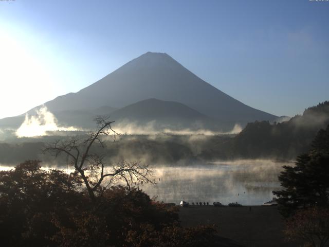 精進湖からの富士山