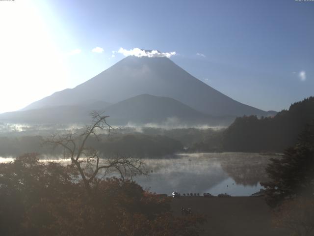 精進湖からの富士山
