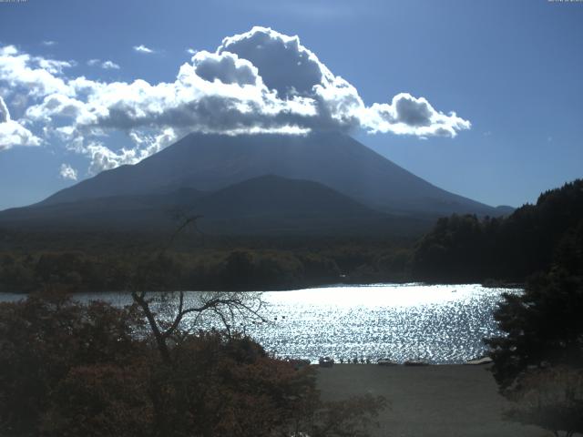 精進湖からの富士山