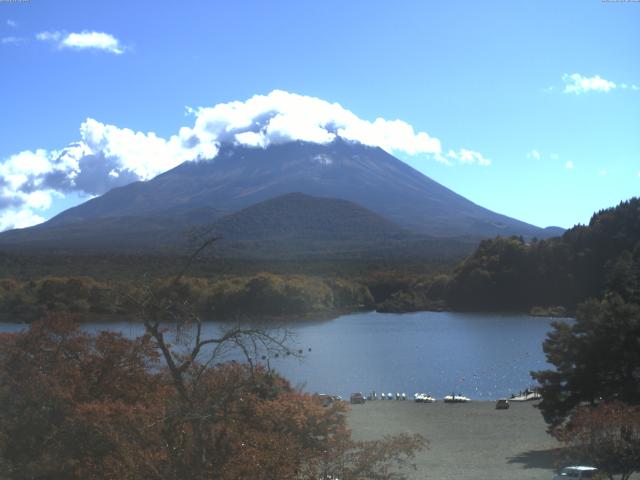 精進湖からの富士山