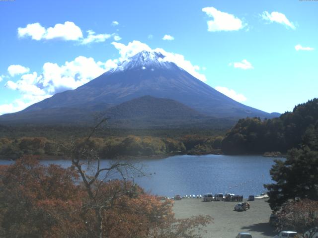 精進湖からの富士山