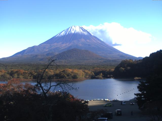 精進湖からの富士山