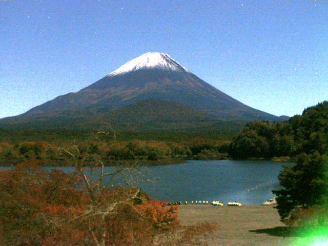 精進湖からの富士山