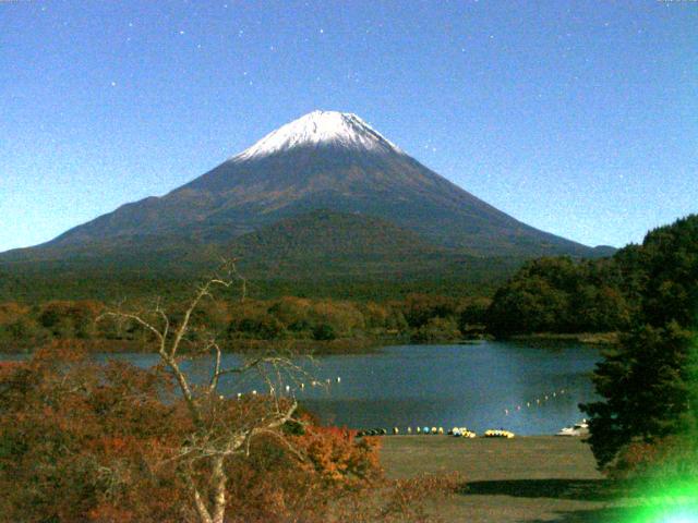 精進湖からの富士山