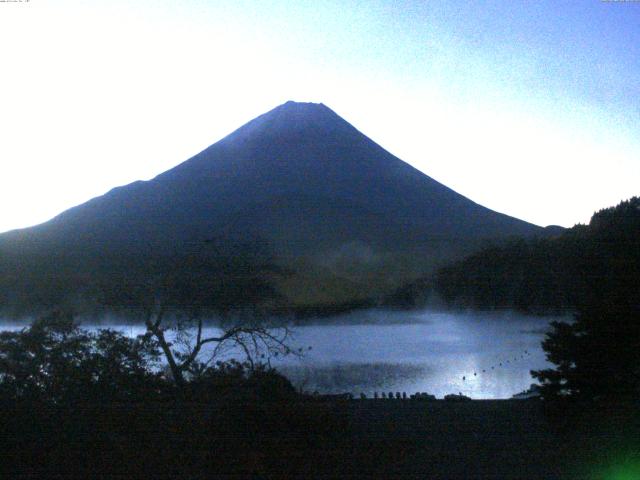 精進湖からの富士山
