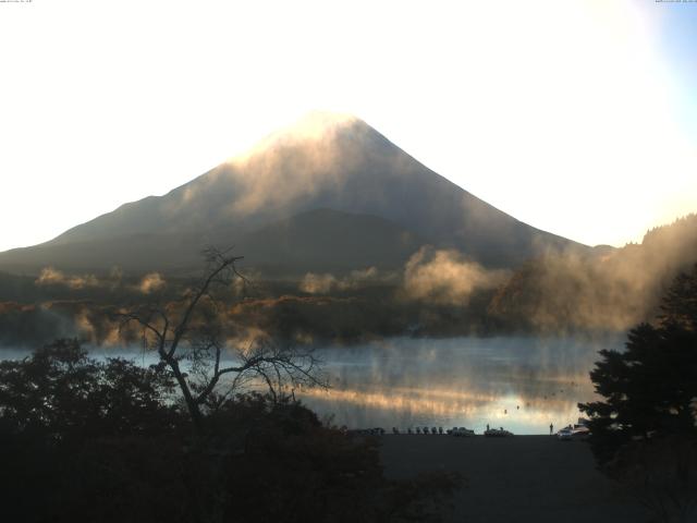 精進湖からの富士山
