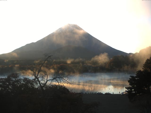 精進湖からの富士山