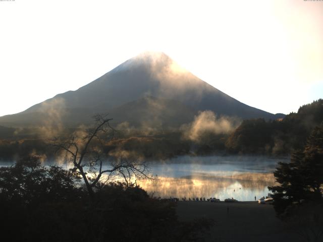 精進湖からの富士山