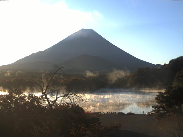 精進湖からの富士山