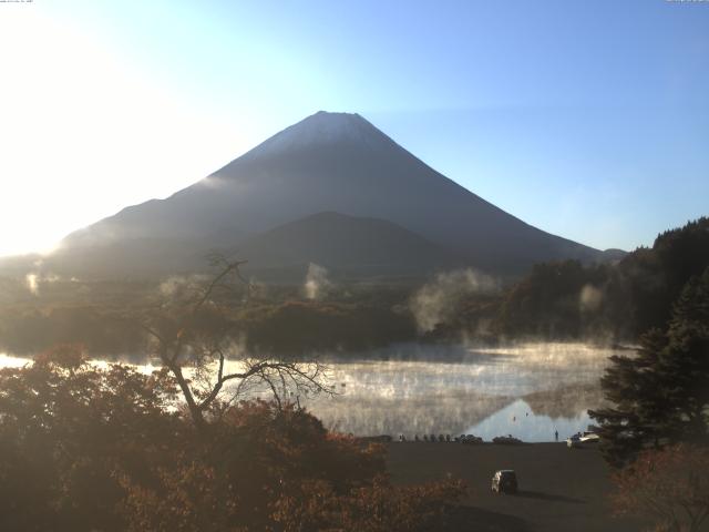 精進湖からの富士山