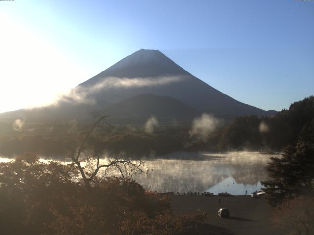 精進湖からの富士山