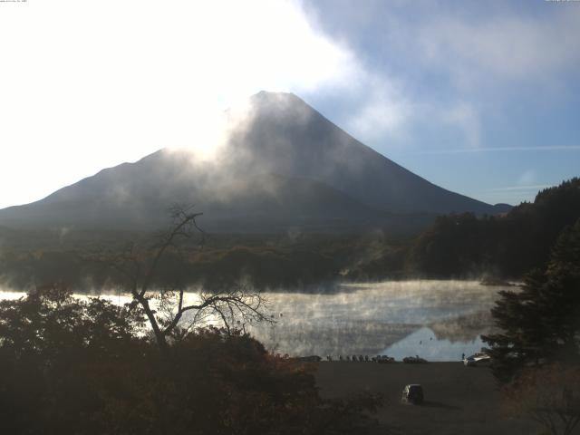 精進湖からの富士山