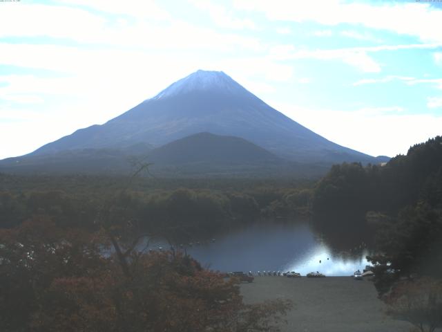 精進湖からの富士山
