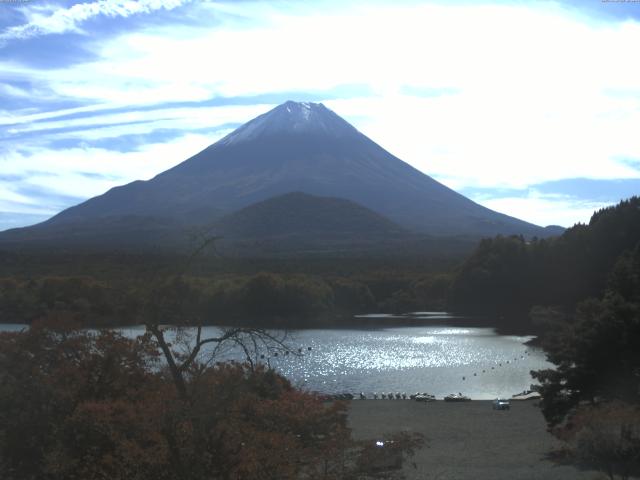 精進湖からの富士山