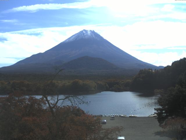 精進湖からの富士山