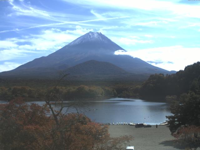 精進湖からの富士山