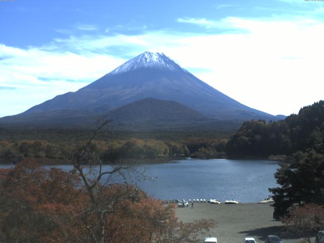 精進湖からの富士山