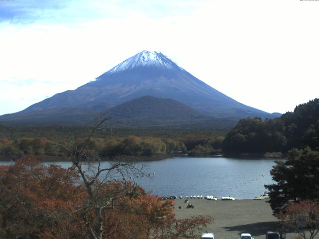 精進湖からの富士山