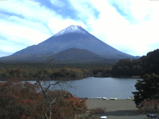 精進湖からの富士山