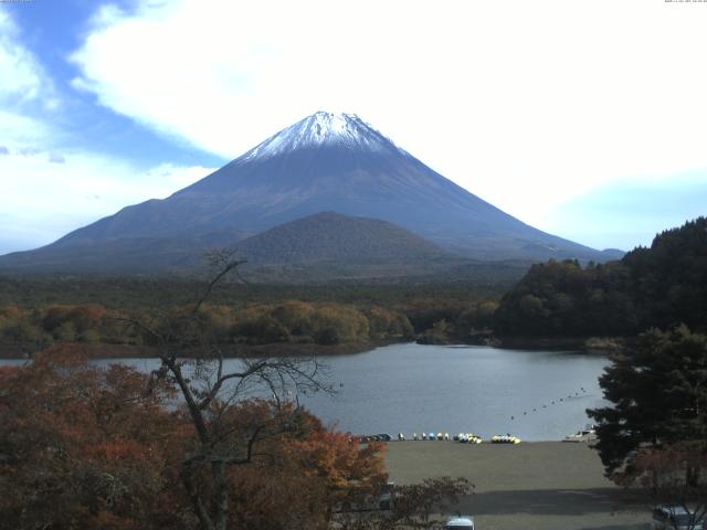 精進湖からの富士山
