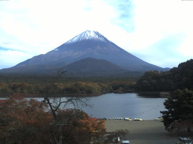 精進湖からの富士山