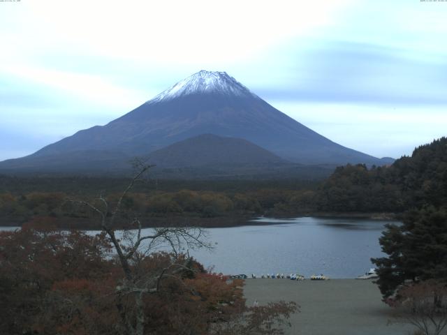 精進湖からの富士山