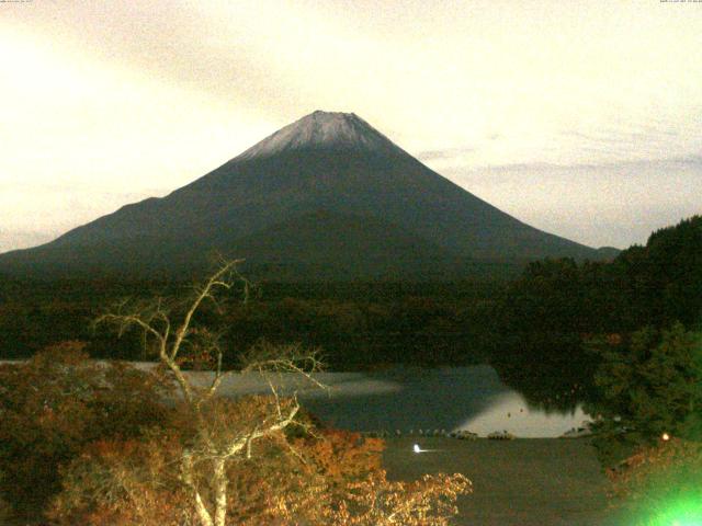 精進湖からの富士山