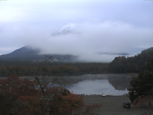 精進湖からの富士山