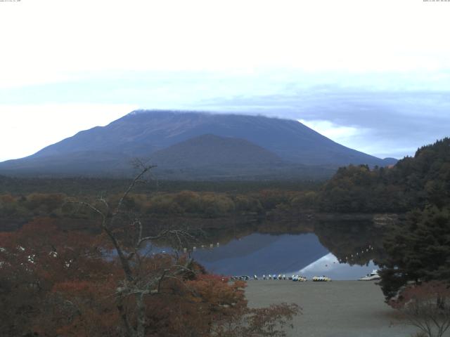 精進湖からの富士山