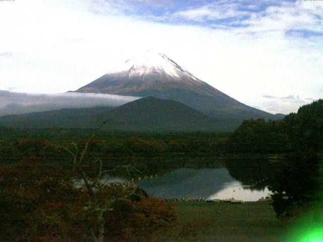 精進湖からの富士山