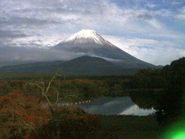 精進湖からの富士山