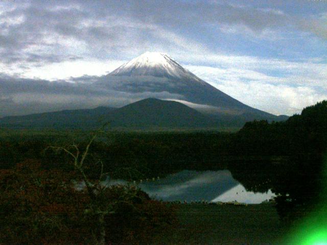 精進湖からの富士山