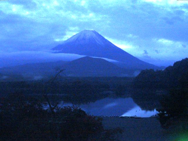 精進湖からの富士山