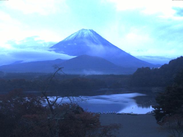精進湖からの富士山