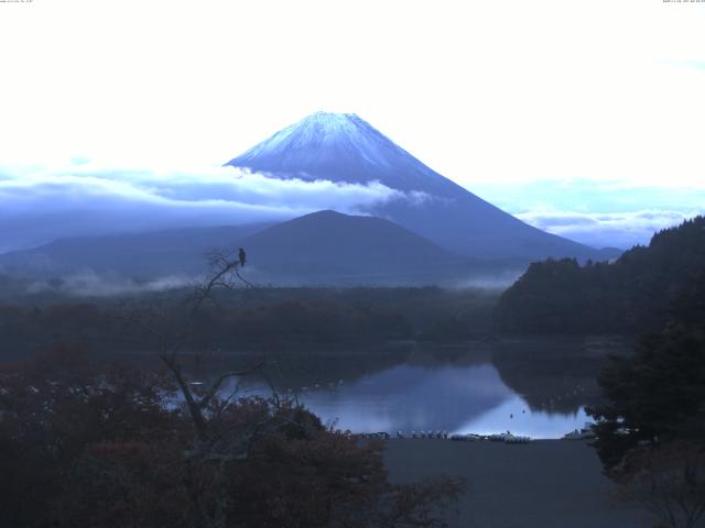 精進湖からの富士山