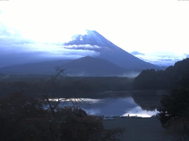 精進湖からの富士山